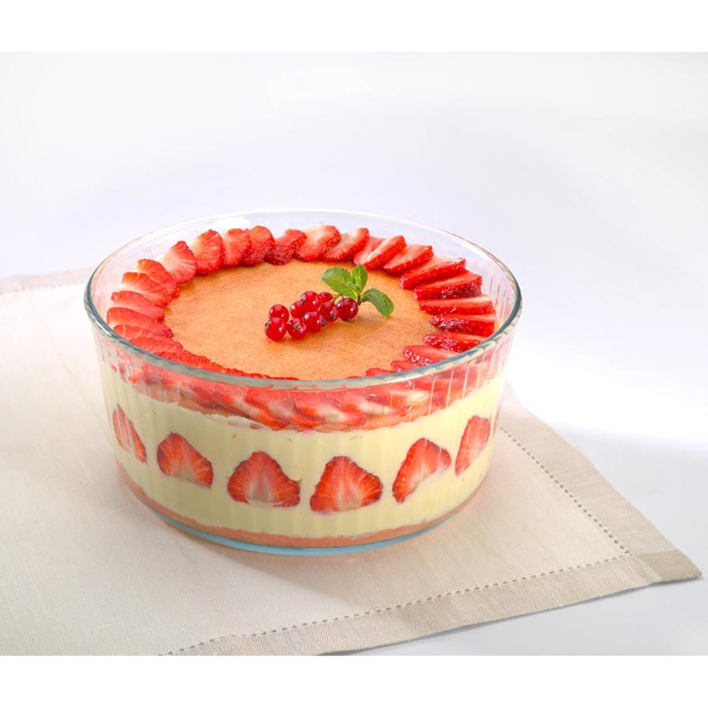 Pyrex Bake & Enjoy Souffle Dish 21cm - Oven Microwave Freezer & Dishwasher safe
