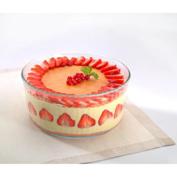 Pyrex Bake & Enjoy Souffle Dish 21cm - Oven Microwave Freezer & Dishwasher safe