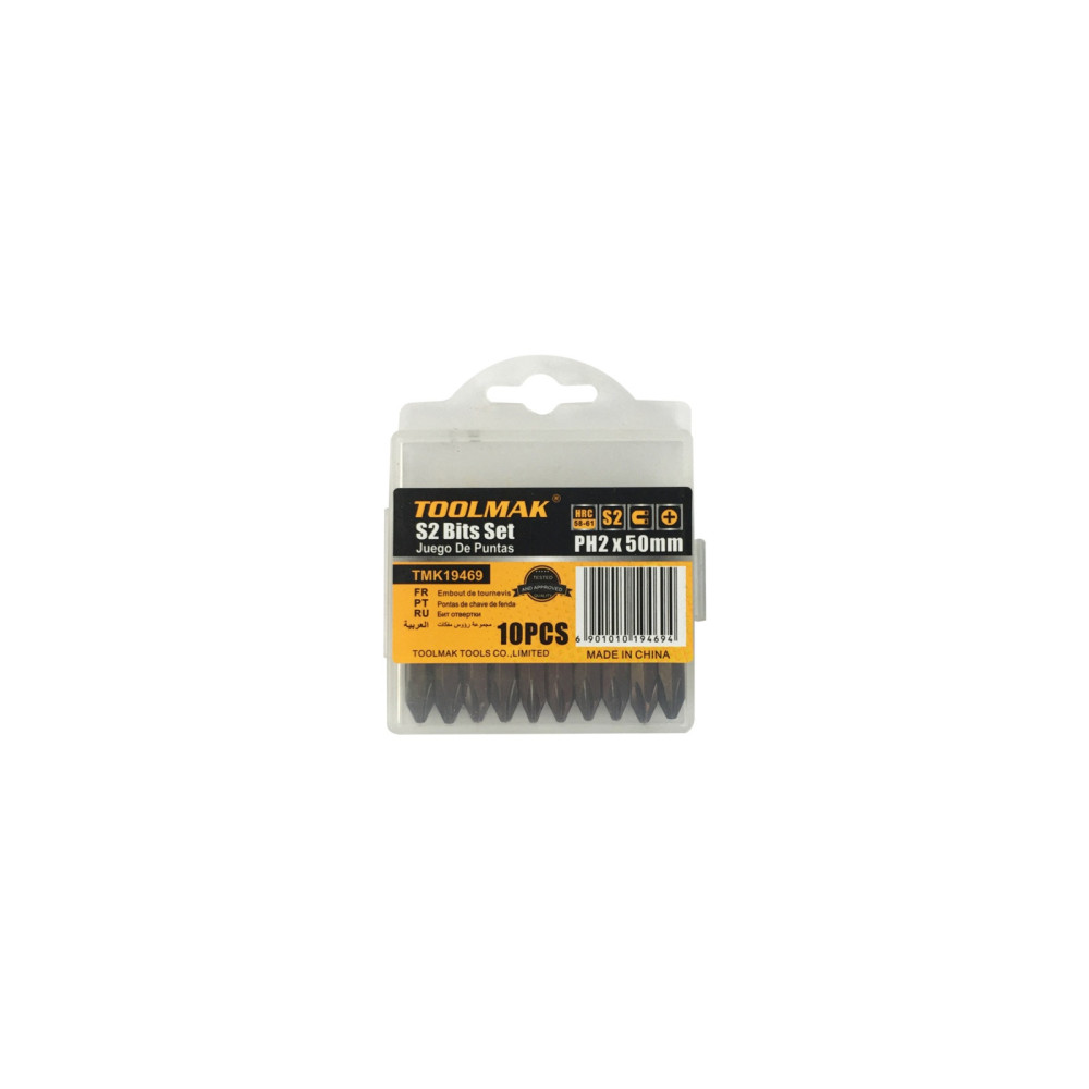 Toolmak Ph2 Bit Set 50mm 10 Piece