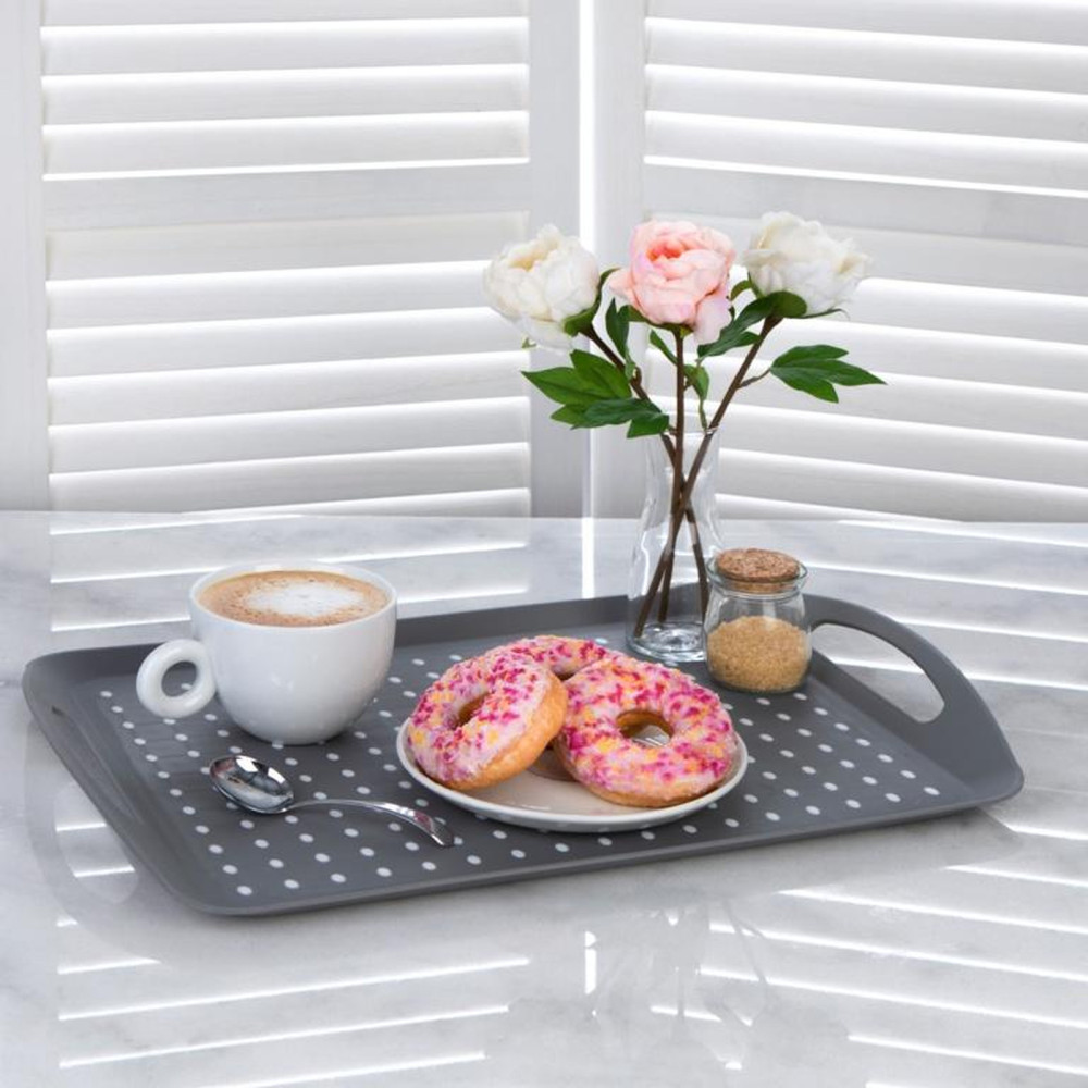 Mtk Housewares Anti Slip Tray - lightweight easy grip