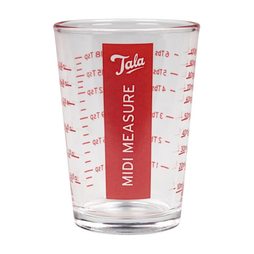 Tala Glass Midi Measure 100ml - Ideal for Small-Scale Liquids or Dry Ingredients