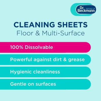 Dr Beckmann Cleaning Leaves 20 Sheets Spring Fresh - Ultra-concentrated MAGIC LEAVES