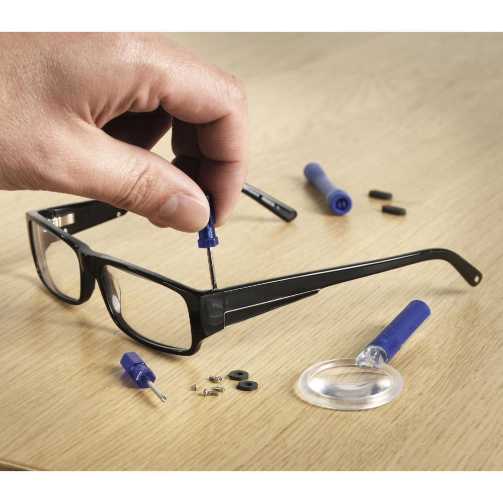 SupaTool Eyeglass Repair Kit 13 piece – Glasses Repair Set with Screws, Nose Pads & Precision Screwdrivers