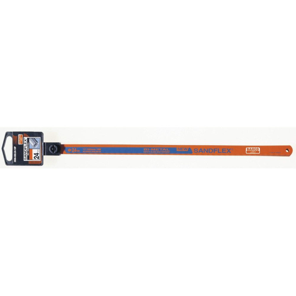 Bahco Sandflex Bi-Metal Hacksaw Blade 12.5" 24 TPI – Heavy Duty Metal Cutting Replacement Blade