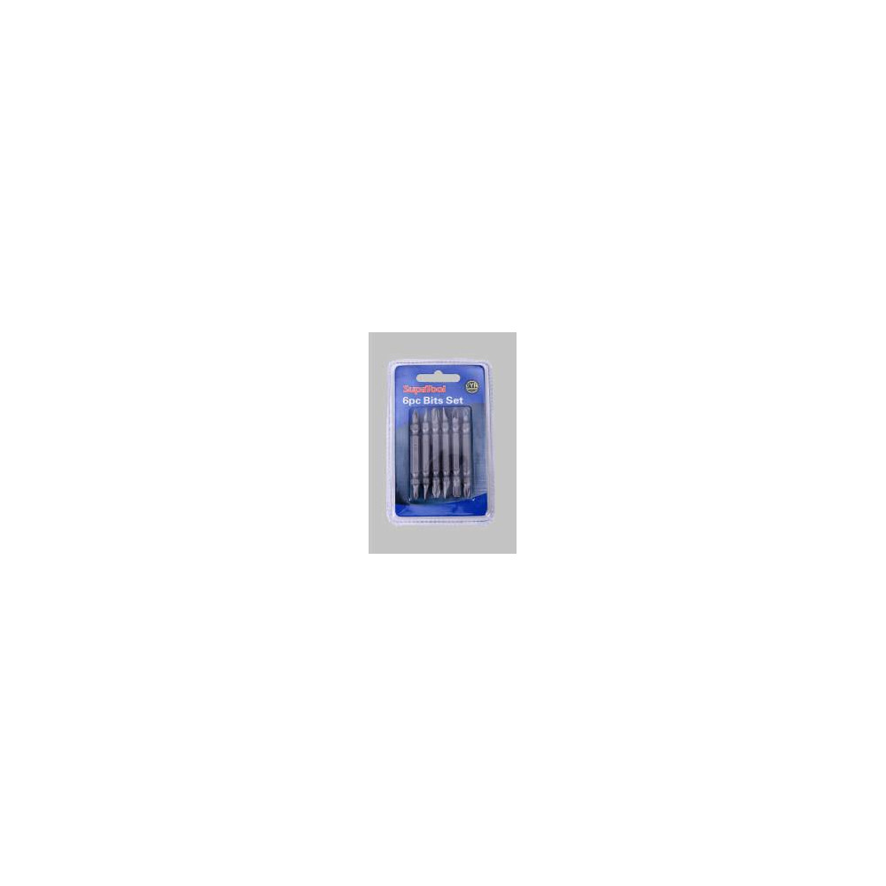 SupaTool Double End Power Bits 6 Piece – 65mm Screwdriver Bit Set
