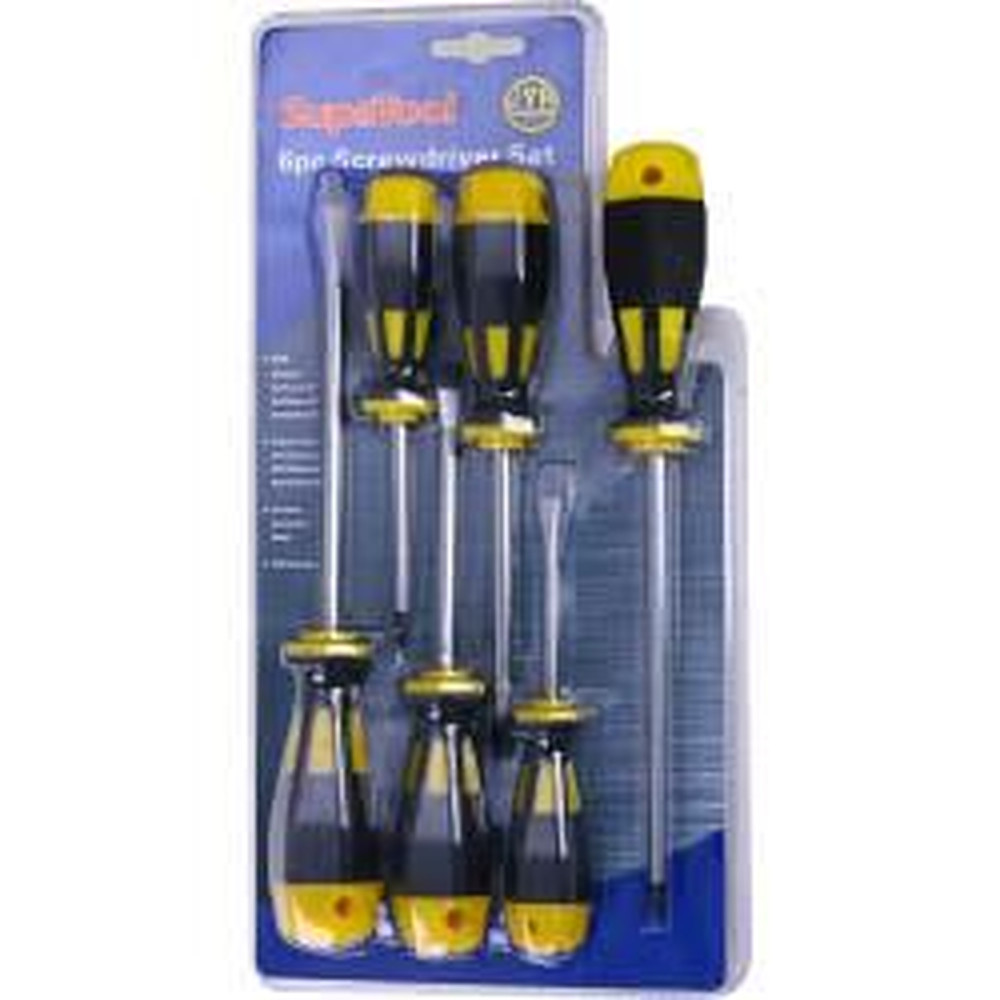 SupaTool Screwdriver Set 6 Piece – Chrome Vanadium Steel Screwdriver Set
