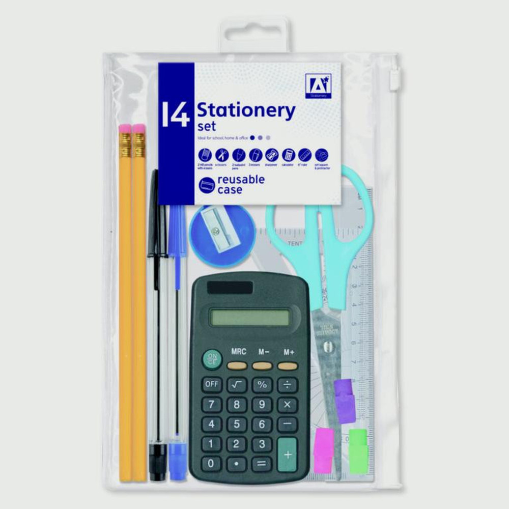 I G Design Stat Stationery Set - Ideal for home, school & office