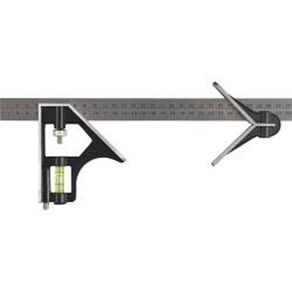 SupaTool Combination Square 12"/305mm – Centre Head with Level & Scriber