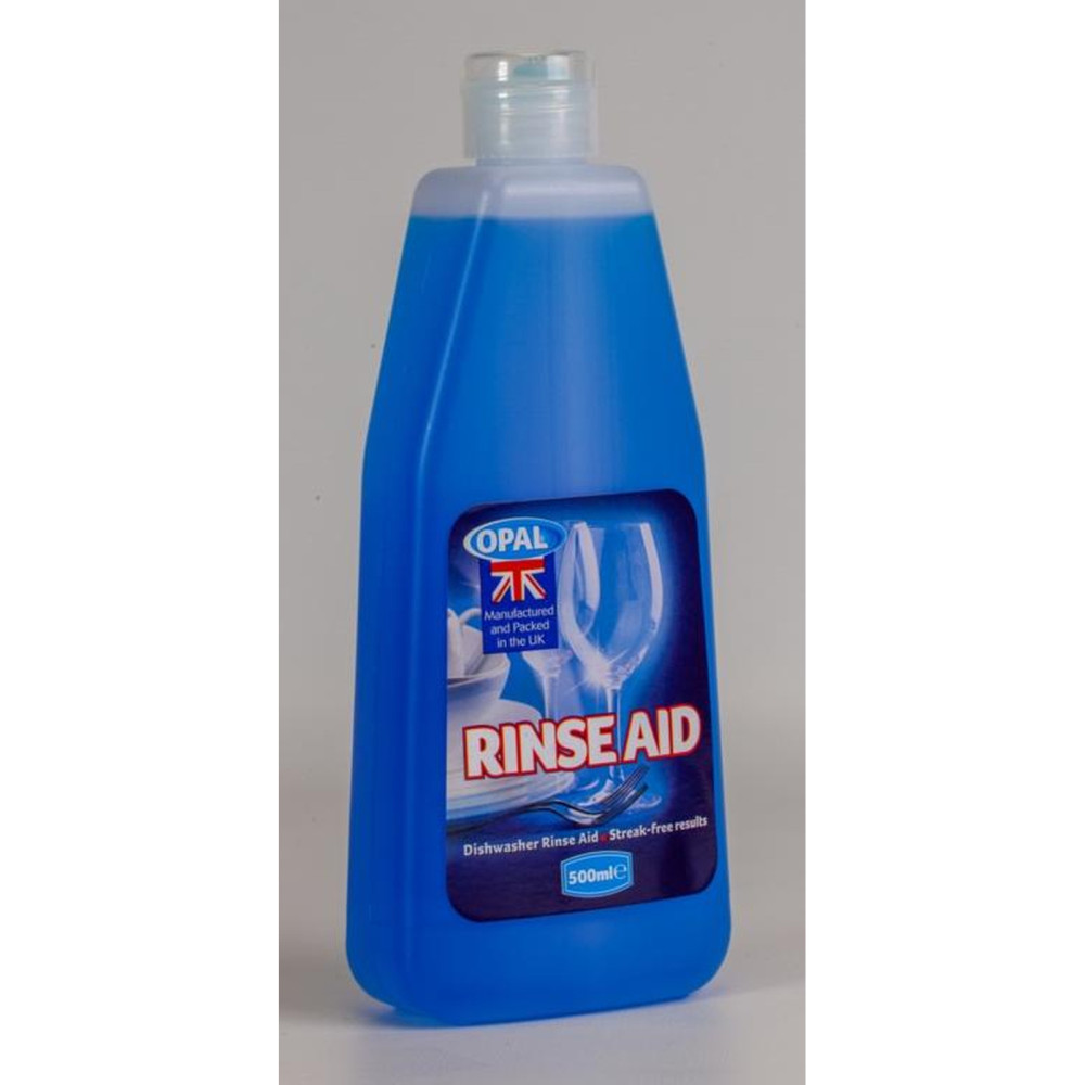 Opal Rinse Aid Bottle 500ml - Dishwasher Cleaner for Spot-Free Shine