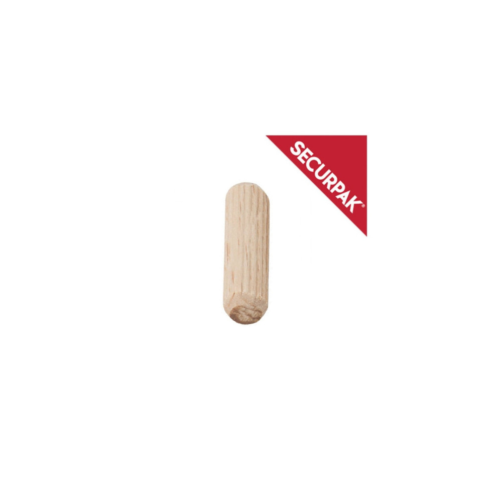 Securpak Wooden Dowels M8 x 30mm Pack 16