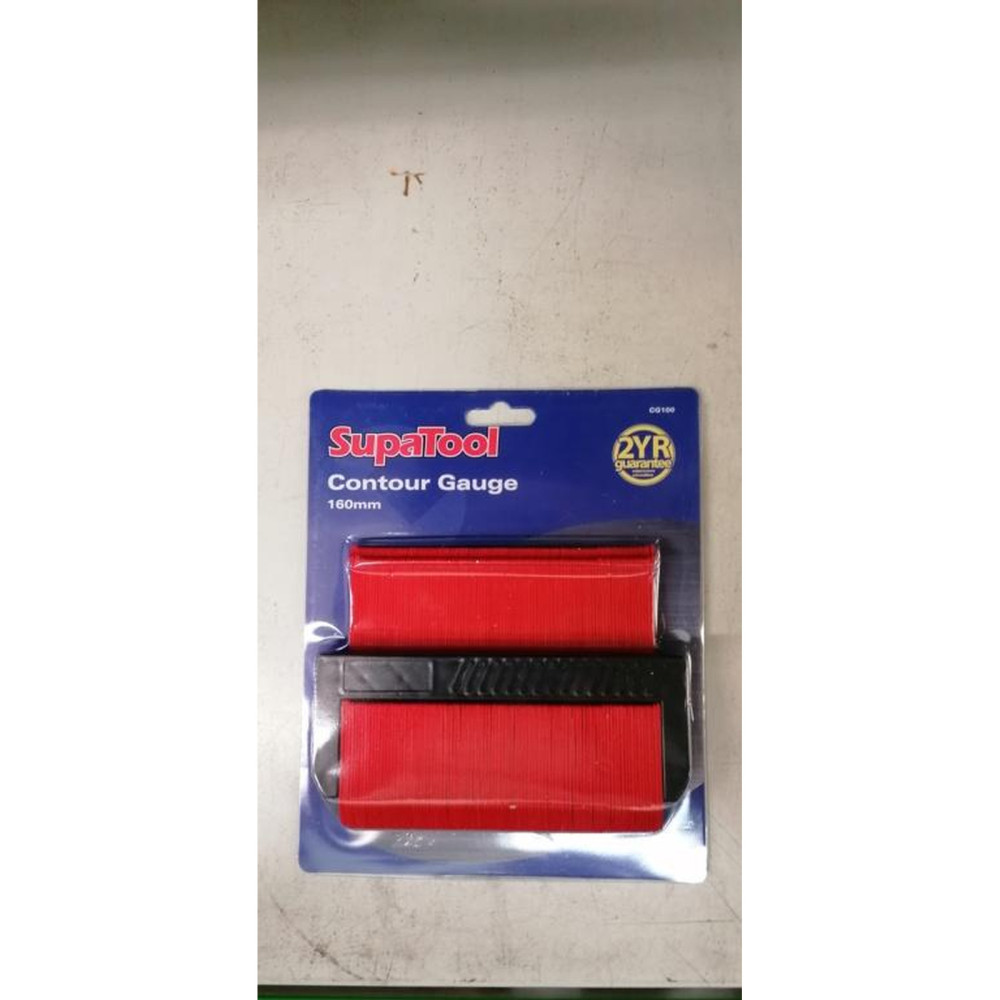 SupaTool Contour Gauge 160mm – Plastic Profile Copying Tool for Carpentry & DIY