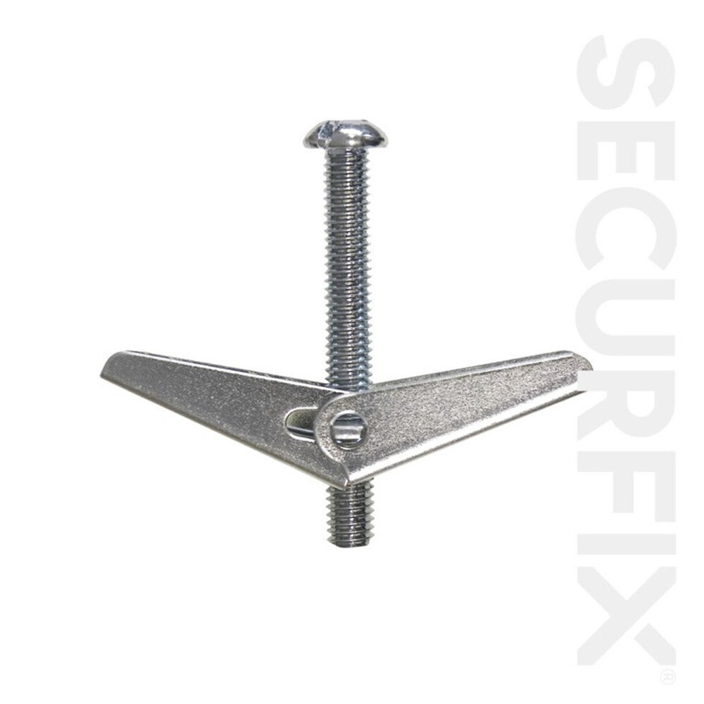 Securfix Heavy Duty Spring Toggle 20 Pack M6 x 75mm - Fasteners & Fixings