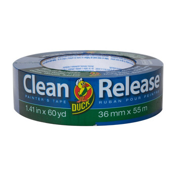 Duck Clean Release Masking Tape 36mm x 55m - UV-resistant, Medium Adhesion, Variety of Sizes