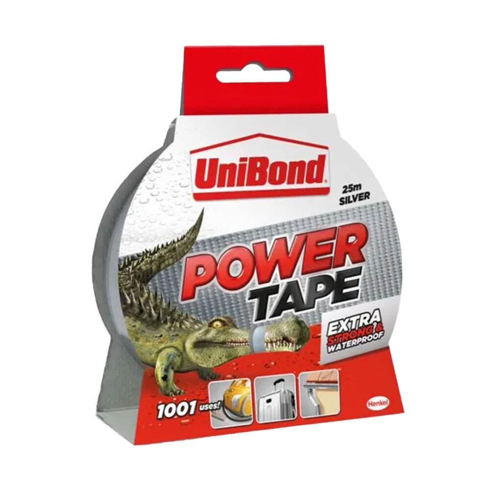 UniBond Power Tape Plus 20% Silver - Strong Adhesive Self-Adhesive Tape for Home, Car & Garden