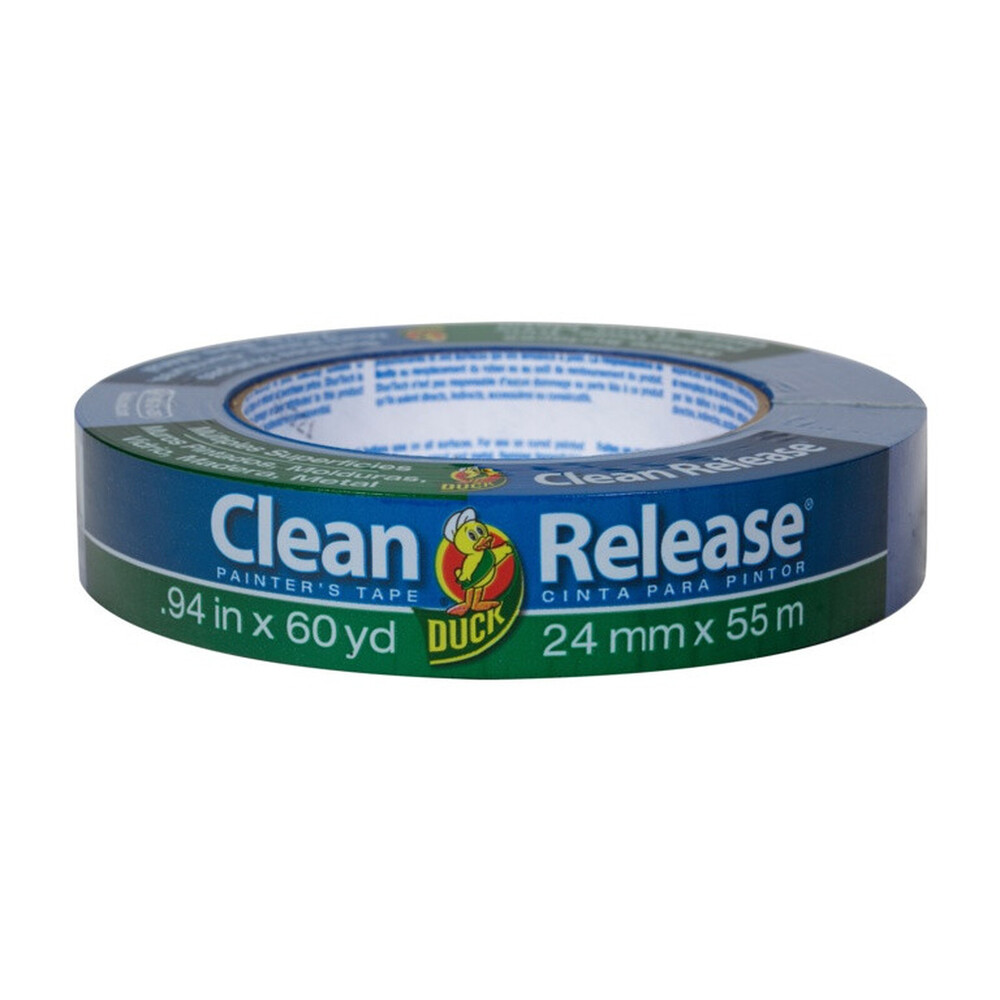 Duck Tape Clean Release Masking Tape 24mm x 55m - UV-resistant, Medium Adhesion, Variety of Sizes
