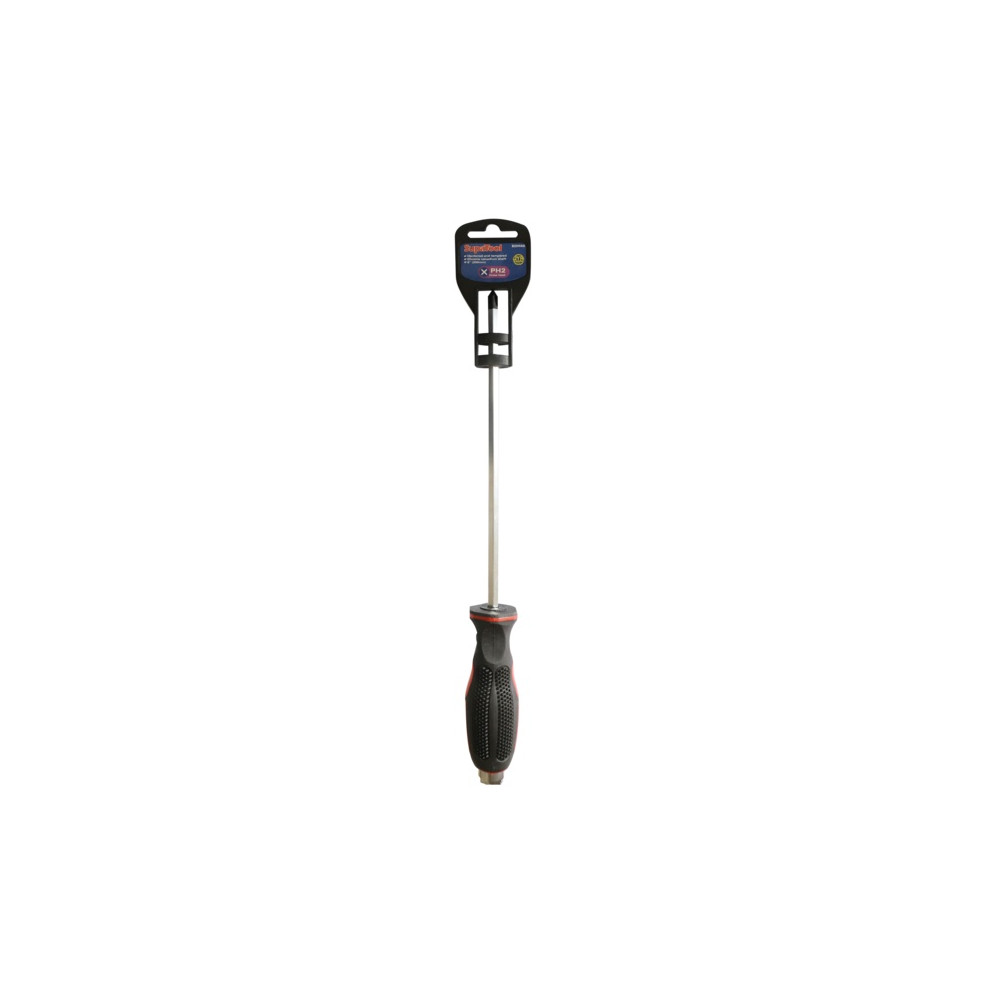 SupaTool Cross Head Screwdriver No.2 200mm – Long Phillips Screwdriver