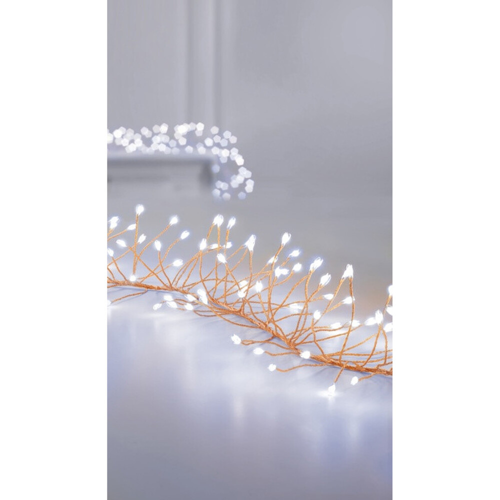 Premier Multi Action Ultra Brights Rose Gold Garland White 288 LEDs