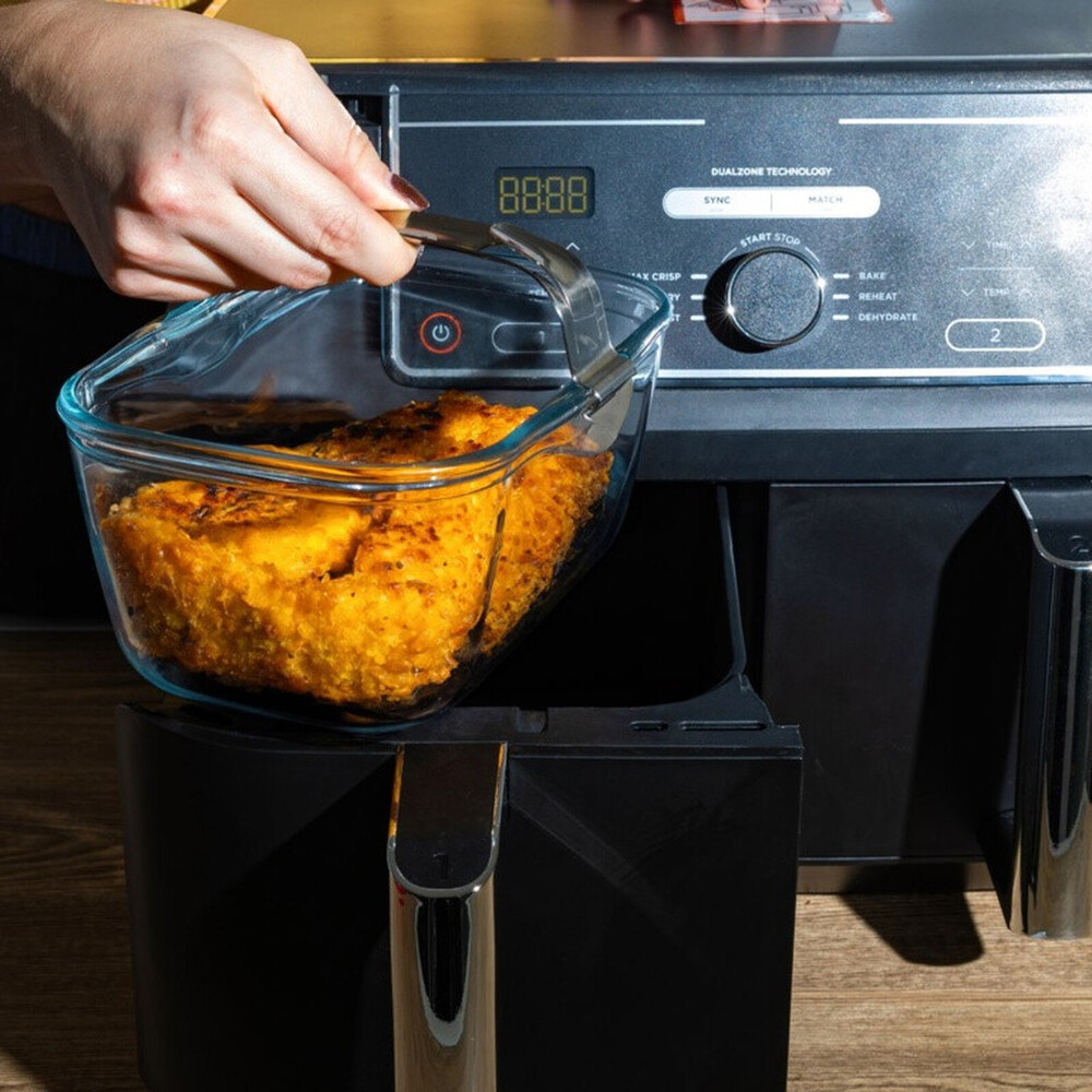 Pyrex Air Fryer Rectangular Glass Dish Dual