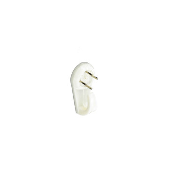 Securit Hard Wall Picture Hooks White (2) 40mm
