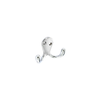 Securit Double Robe Hooks (2) CP 70mm
