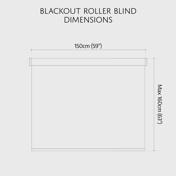 RENAISSANCE Blackout Roller Blind Silver 150cm – Child‑safe, Thermal, 160cm Drop