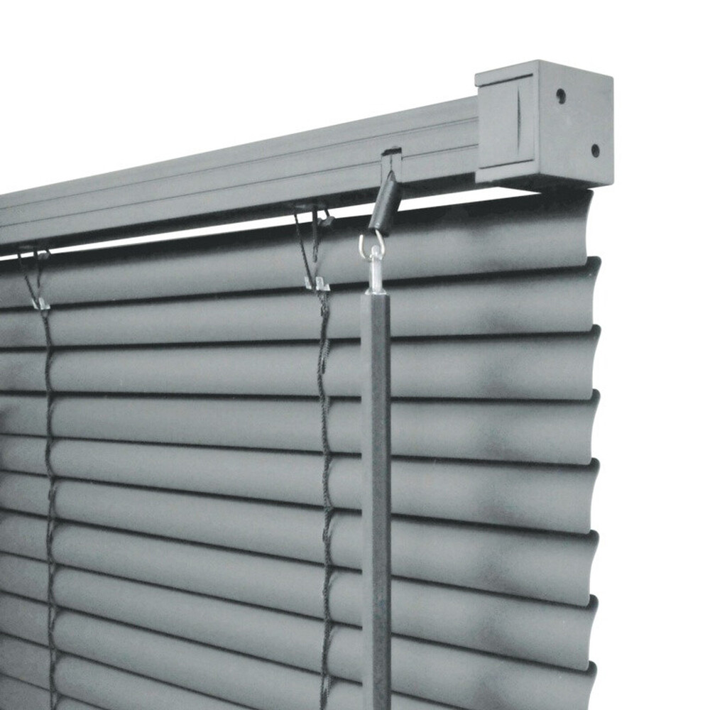 RENAISSANCE PVC Wide Venetian Blind Grey 60cm – Child‑safe, 150cm Drop