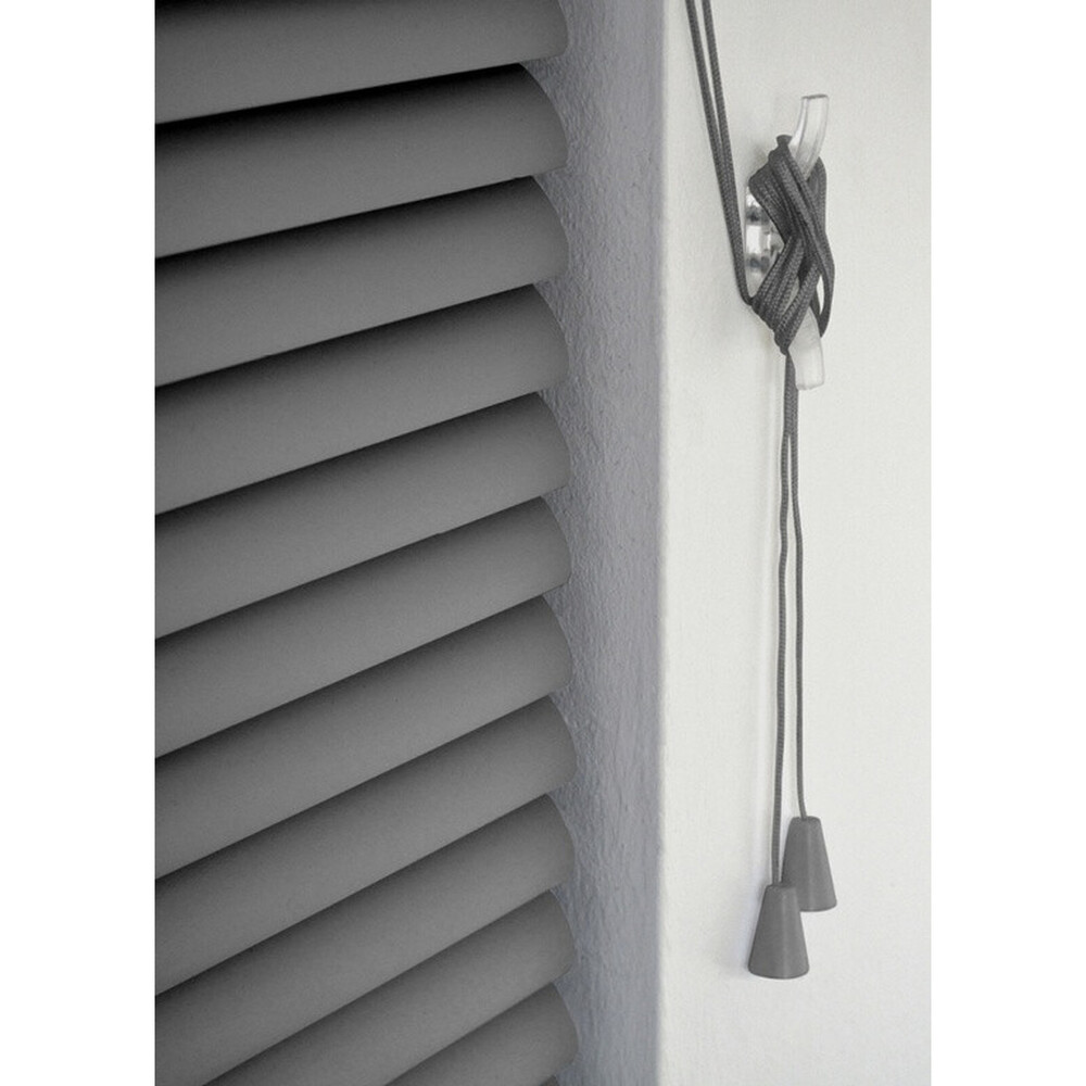 RENAISSANCE PVC Wide Venetian Blind Grey 60cm – Child‑safe, 150cm Drop