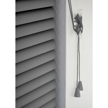 RENAISSANCE PVC Wide Venetian Blind Grey 60cm – Child‑safe, 150cm Drop