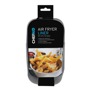 Chef Aid Silicone Air Fryer Liner Rectangular – 19.5x12cm, Dishwasher & Oven Safe
