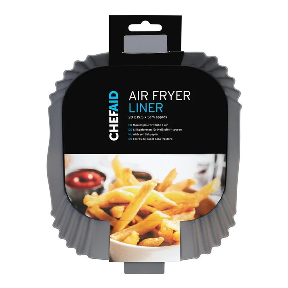 Chef Aid Silicone Air Fryer Liner Square Dishwasher Safe, Oven Safe up to 230C