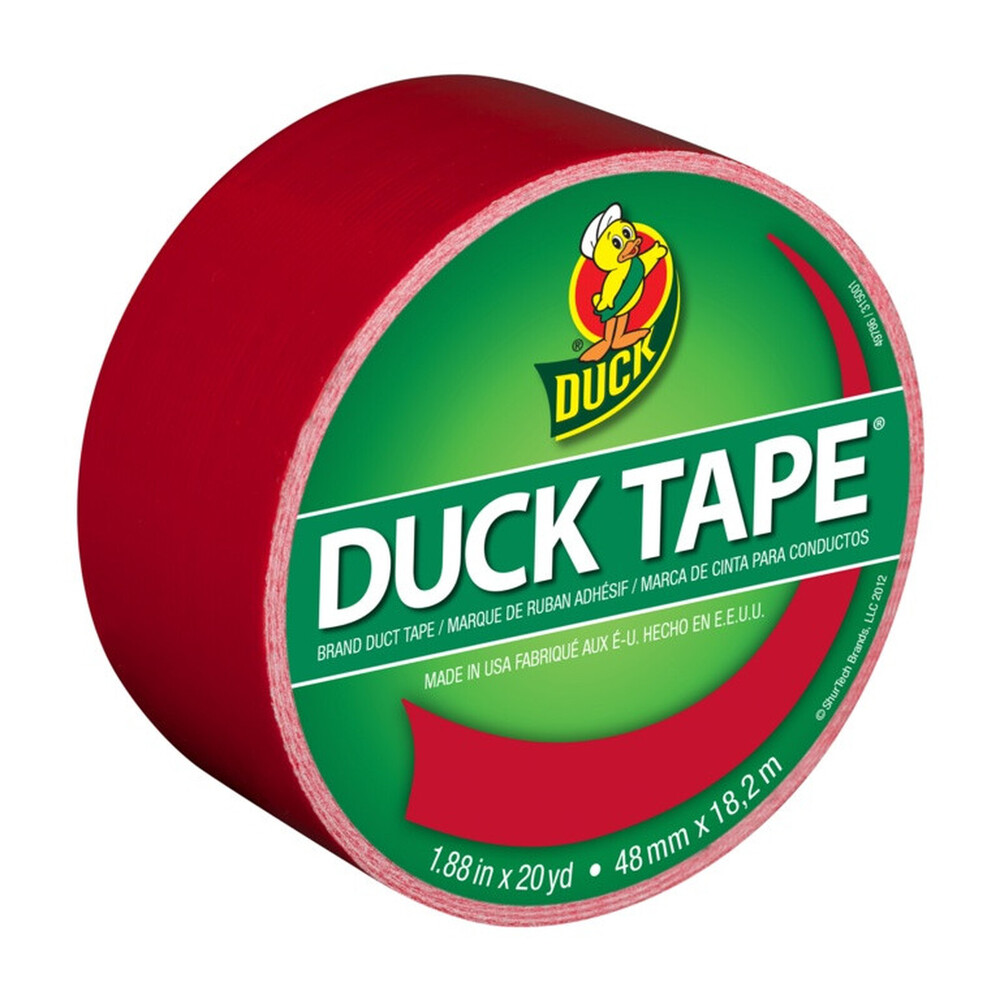Duck Tape 48mm x 18.2m Red – Strong Waterproof Cloth Tape