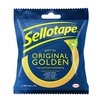 Sellotape Original Golden Tape 24mm x 50m Box 6 Extra strong & sticky