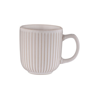 Mason Cash Reactive Ridge Mug White 420ml