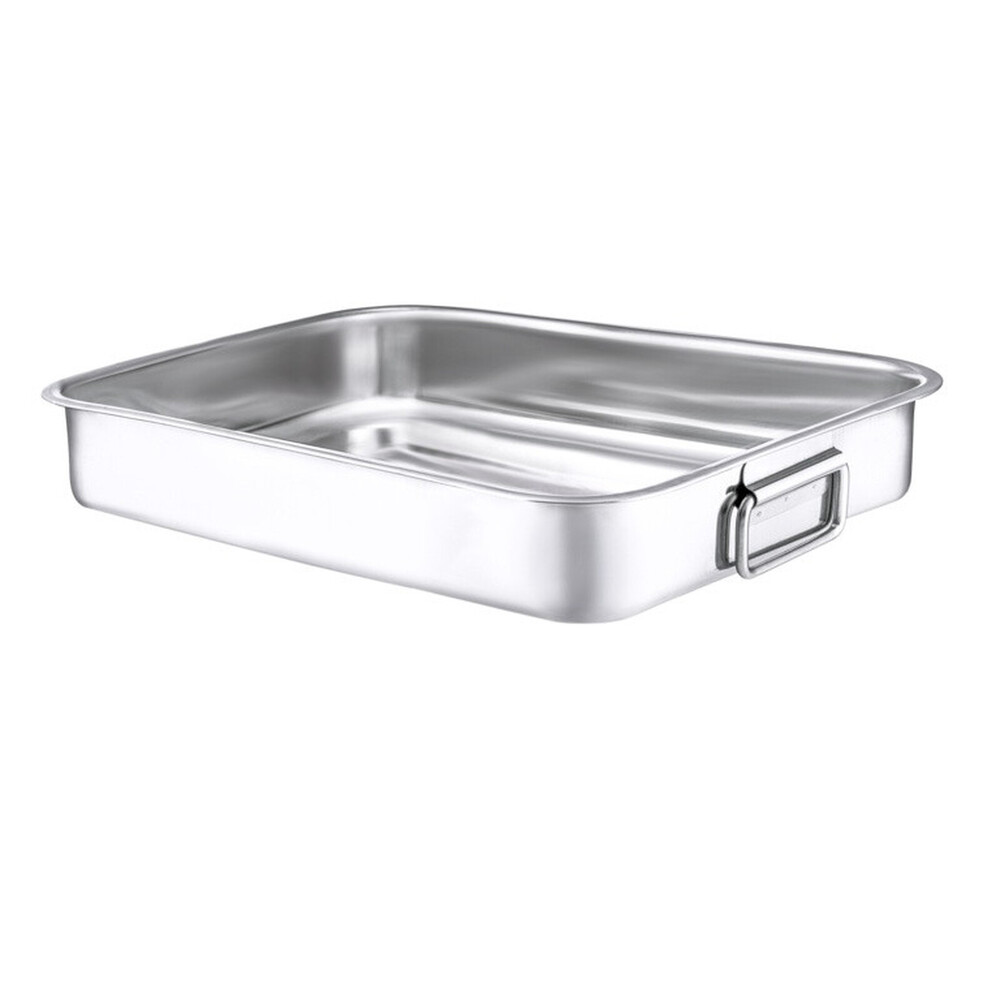 Pendeford Stainless Steel Collection Roasting Tray 40 x 30cm – 4mm Base, 0.6mm Body, Vented Lids