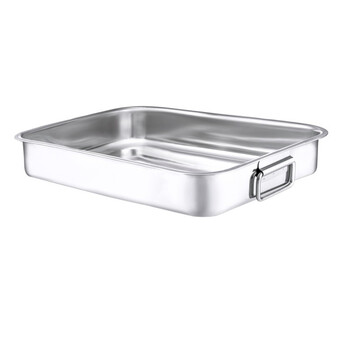 Pendeford Stainless Steel Collection Roasting Tray 40 x 30cm – 4mm Base, 0.6mm Body, Vented Lids