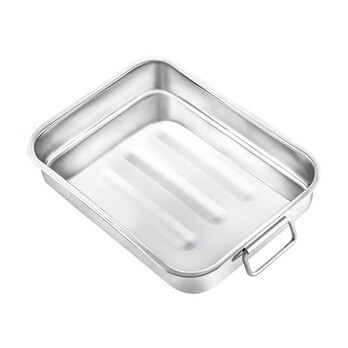 Pendeford Stainless Steel Collection Roasting Tray 40 x 30cm – 4mm Base, 0.6mm Body, Vented Lids