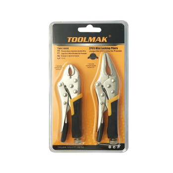 Toolmak Mini Locking Pliers 2pk – Durable Heat‑Forged Steel