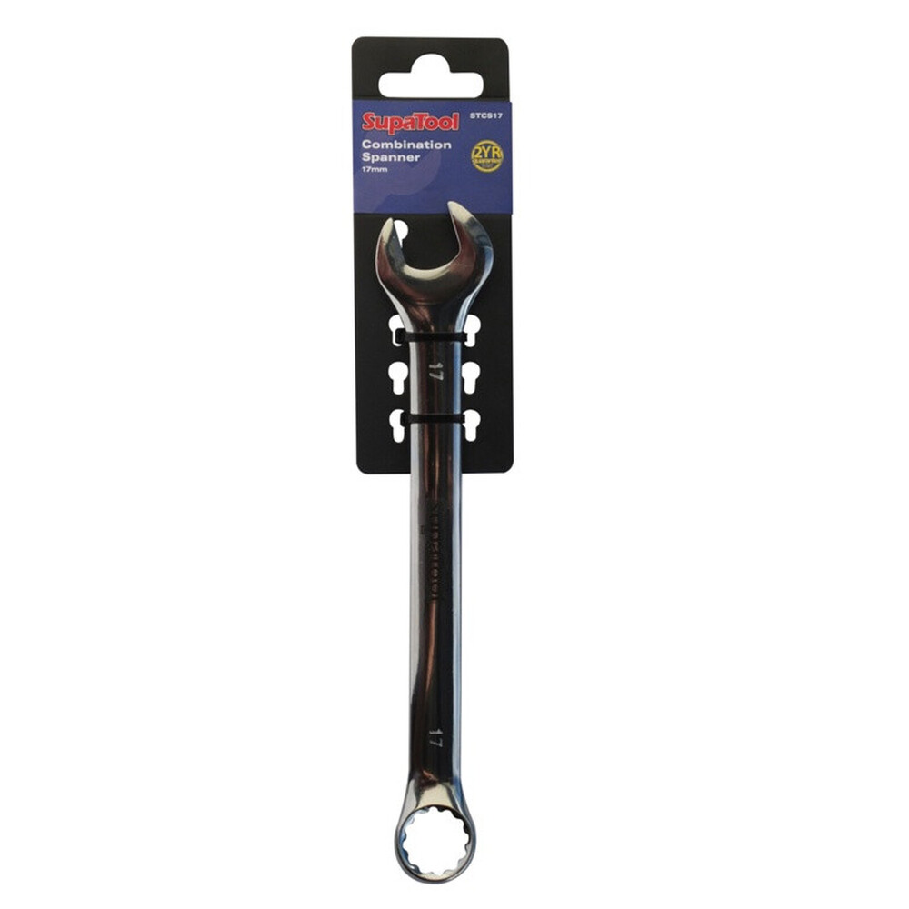 SupaTool Combination Spanner 17mm – Chrome Plated, Hardened & 2‑Year Guarantee