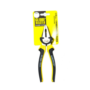 Globemaster Worldwide Combination Plier 178mm (7") – Precision Ground Surfaces, Comfort Grip, Rust‑Resistant, GS TUV