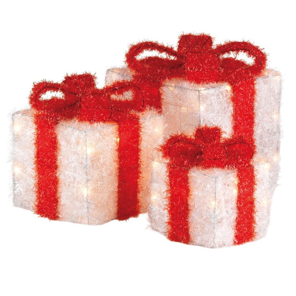 Lumineo LED Gift Box White/Red