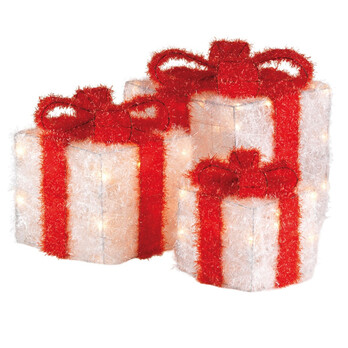 Lumineo LED Gift Box White/Red