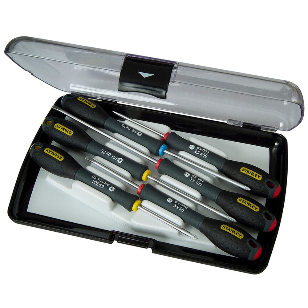 Stanley Precision Screwdriver Set 6 Piece – High Torque Chrome Vanadium Steel