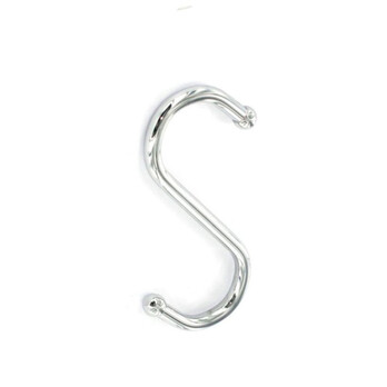 Securit Utensil Hooks Ball Tip (4) CP 100mm – CP Finish, 4 Pieces, 100mm Length