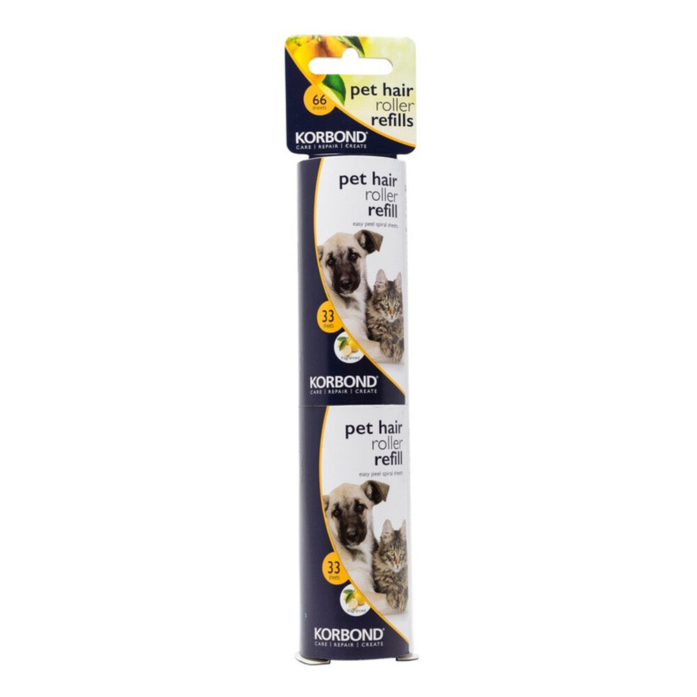 Korbond Pet Hair Roller Refill Fragranced 2x4.9m – Pet Hair Roller Refills