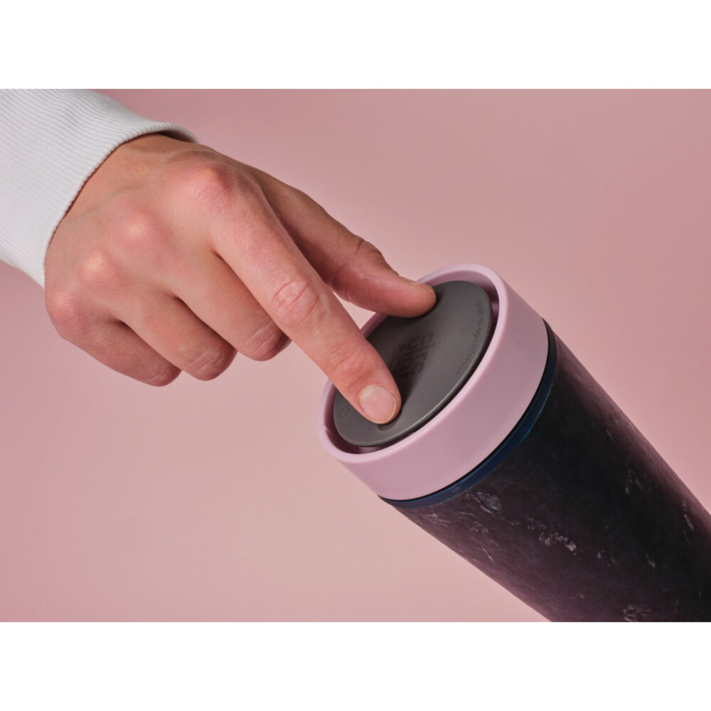 Circular&Co Recycled Fabric Cup Pink – Leakproof, 1.5‑hour Hot Hold