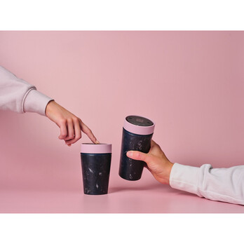 Circular&Co Recycled Fabric Cup Pink – Leakproof, 1.5‑hour Hot Hold
