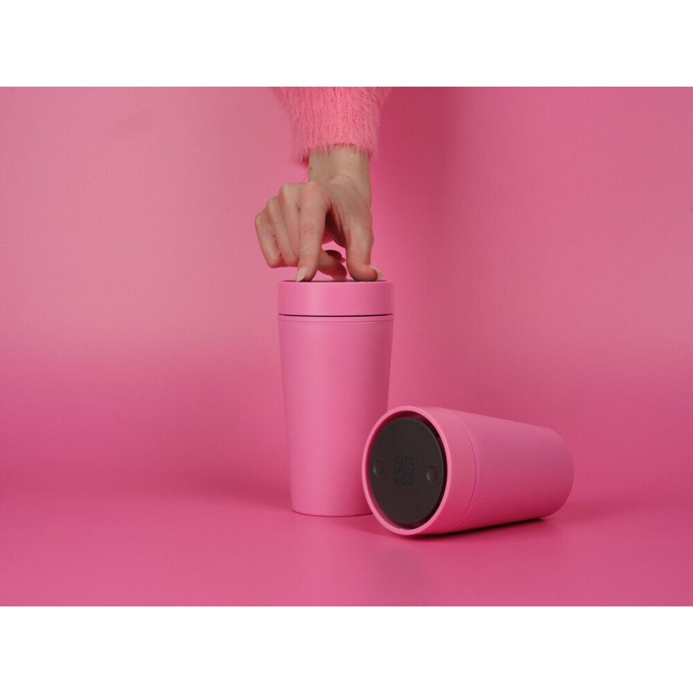 Circular&Co Recycled Bubble Gum Cup Pink – Leakproof, 10‑Year Use