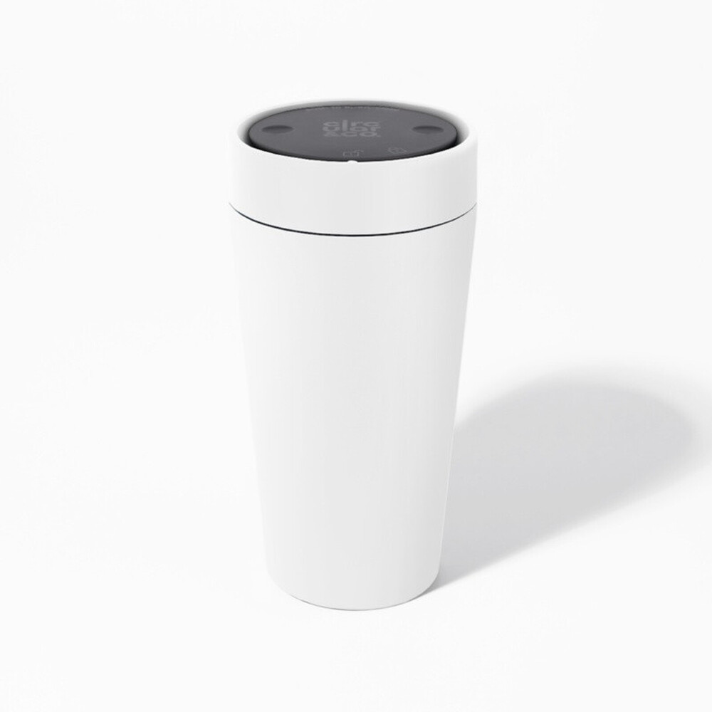 Circular&Co Recycled Steel Cup White – Leakproof, 90% Recycled Stainless Steel, 1.5h Hot, 10 Years Durability