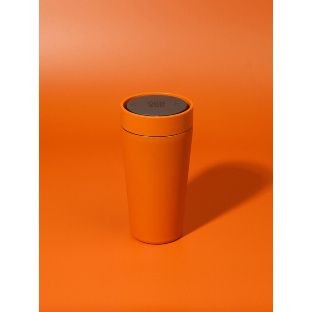 Circular&Co Recycled Stainless Steel Cup 8oz Sunrise Orange – 90% Recycled, Leakproof, 1.5h Heat Retention