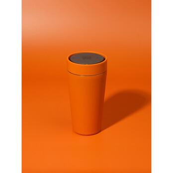Circular&Co Recycled Stainless Steel Cup 8oz Sunrise Orange – 90% Recycled, Leakproof, 1.5h Heat Retention